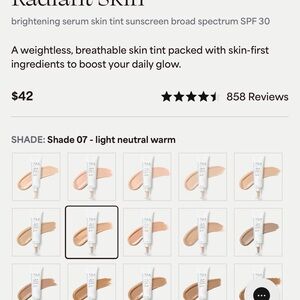 Tula Skincare Radiant Brightening Serum Light Neutral Warm Skin Tint SPF 30